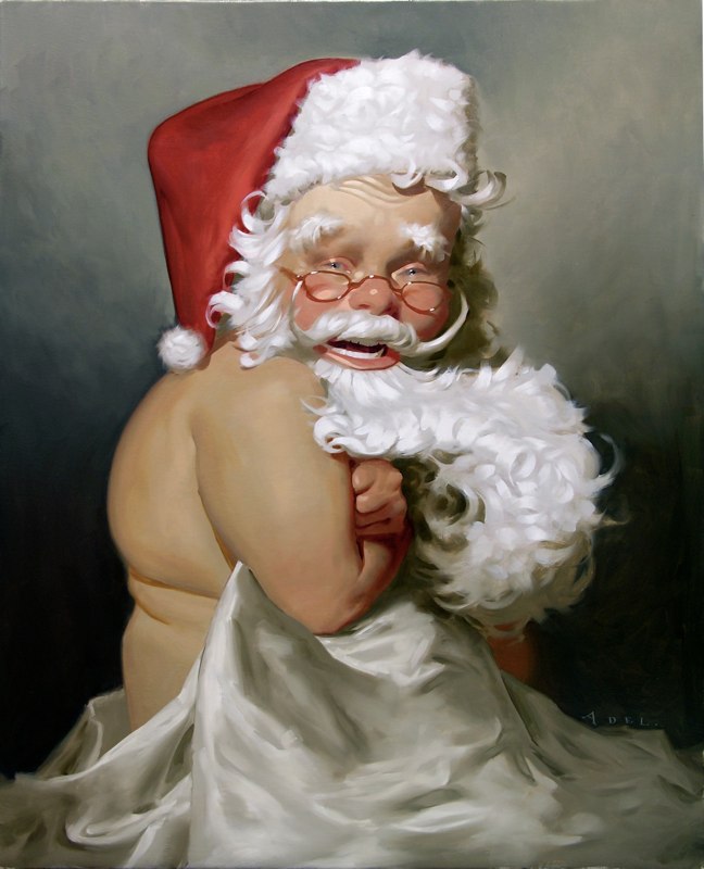 Daniel Adel Sexy Santa V Fair Christmas Card